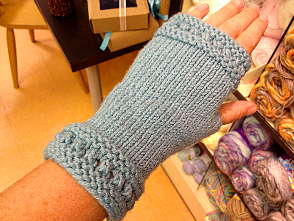 Fingerless Gloves Knitting Project